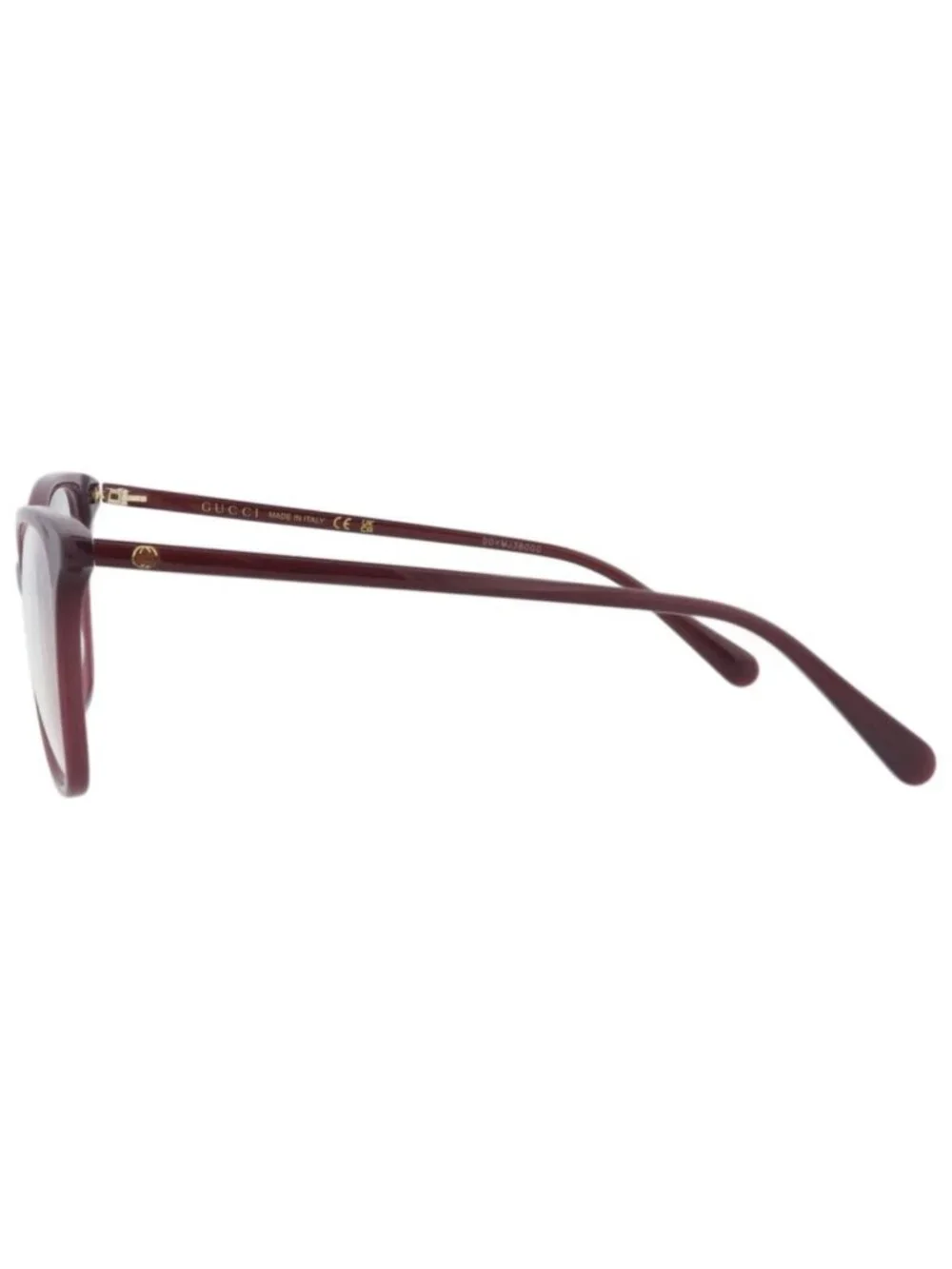 New Gucci Women's Eyeglasses Cat Eye Recycled Acetate Frame Violet Violet